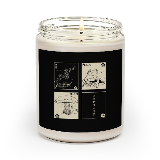 Cottagecore Tarot Cards Fungi Frog Goblincore Scented Candles