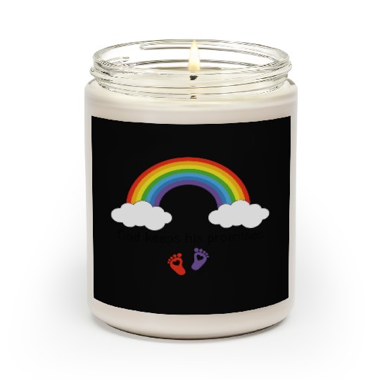 God keeps his promises Rainbow infant gown Scented Candles
