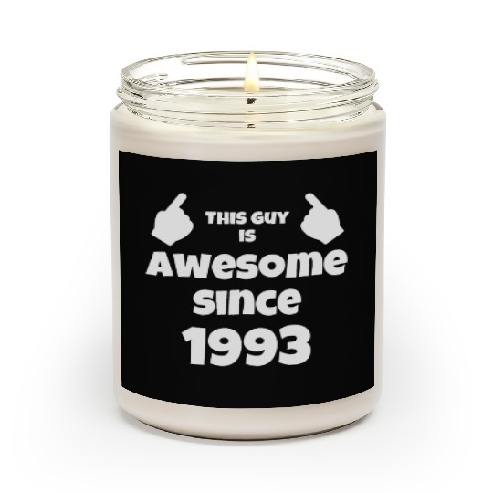 30th Birthday Vintage 1993 Scented Candles