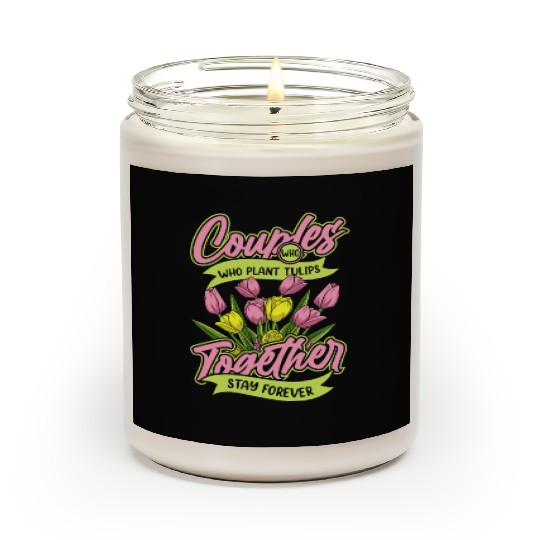 Tulip Gardening Couple Scented Candles