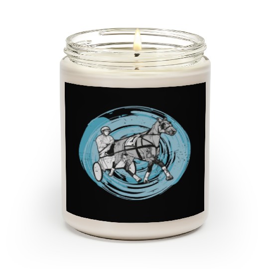 Trotting horse sulky horses Trotting-race Scented Candles
