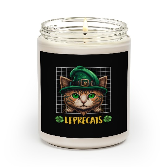 St. Patrick's Day cats leprecats kittens Scented Candles