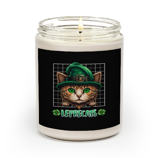 St. Patrick's Day cats leprecats kittens Scented Candles