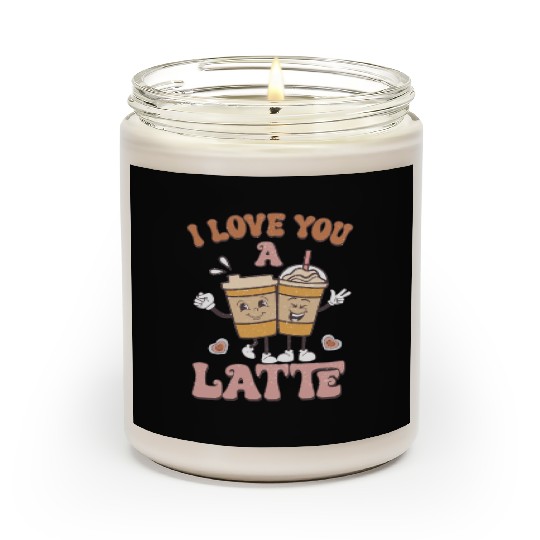 I Love You A Latte Retro Valentines Scented Candles