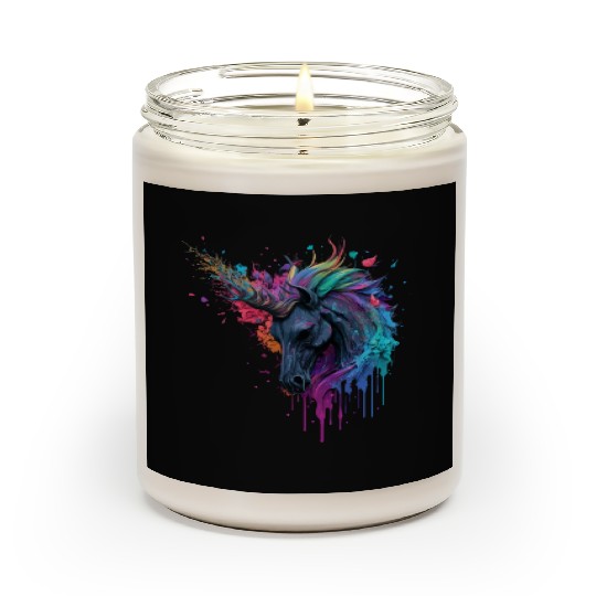 rainbow unicorn Scented Candles