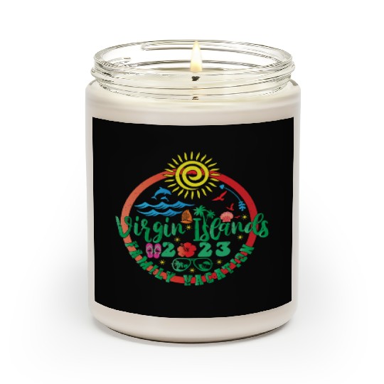 Family Vacation To US Virgin Islands 2023 Family Scented Candles