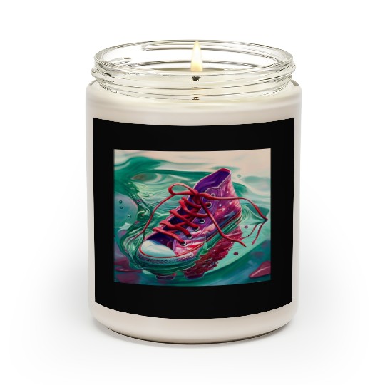 One purple running shoe Scented Candles