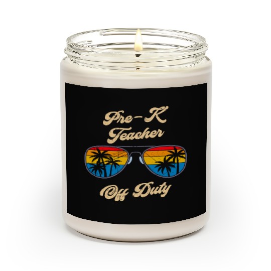 Preschool kindergarten educator off duty teacher Scented Candles