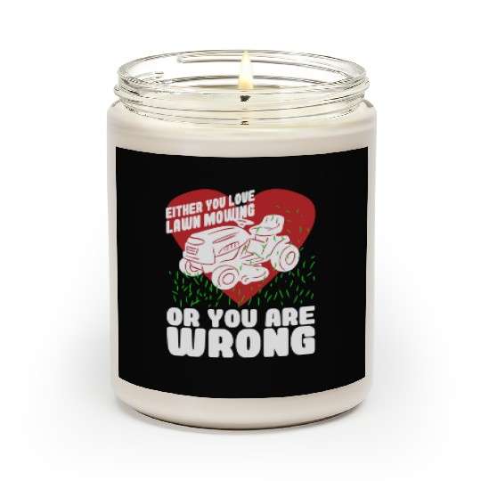 Lawn Mowing Lawn Mower Gardener Scented Candles