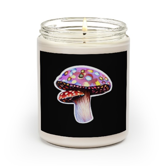 Trippy Psychedelic Rave Trip Mushrooms Goa Scented Candles