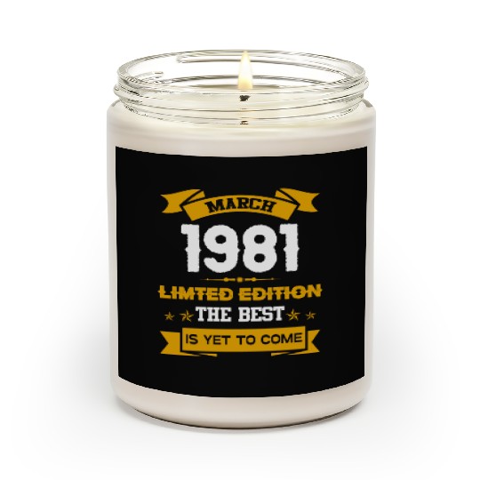 March 1981 Birthday Surprise Scented Candles