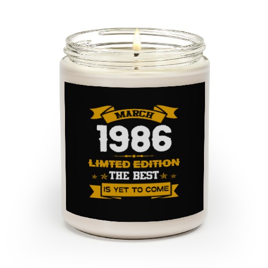 March 1986 Birthday Surprise Scented Candles