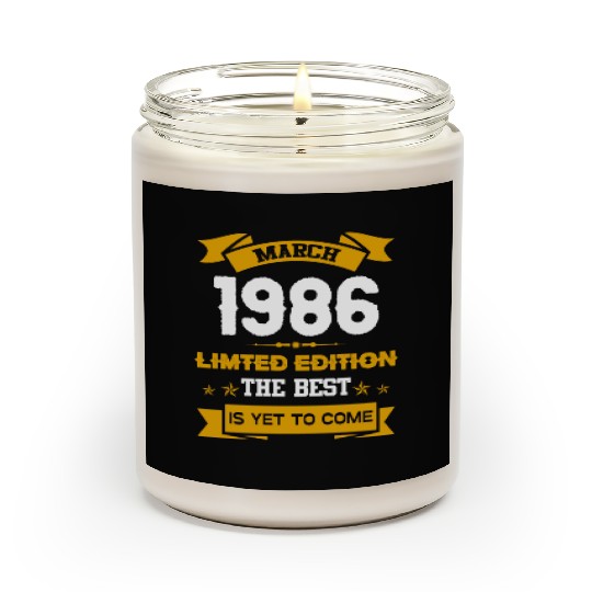 March 1986 Birthday Surprise Scented Candles