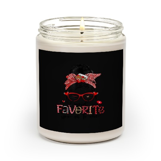 Cupid s Favorite Spanish Teacher Messy Bun Scented Candles