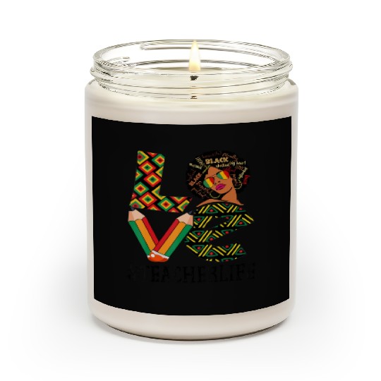 Teacher Love Afro African American Scented Candles