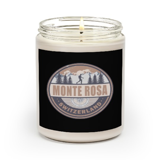 Monte Rosa Switzerland Swiss Alps Vintage Hiking Scented Candles