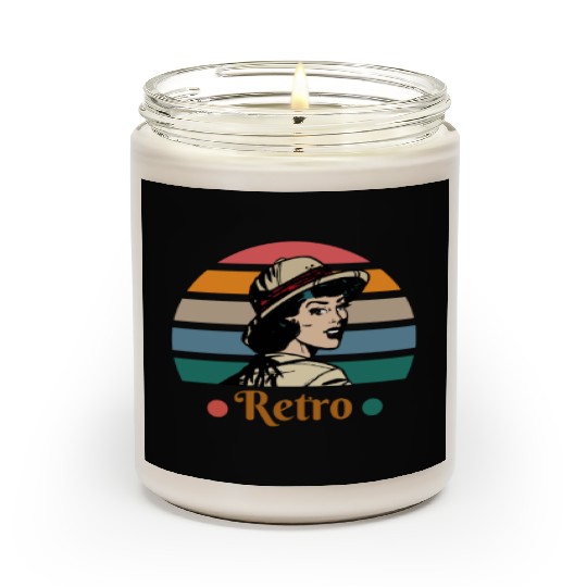 Pastel Retro Girl Scented Candles