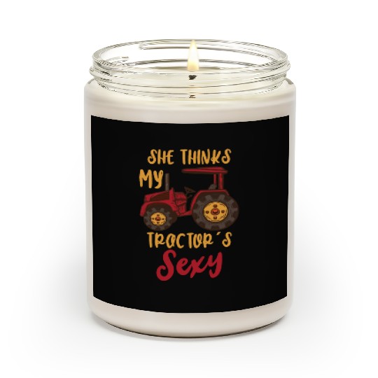 Funny Farmer Funny Farming Tractor Country Life Scented Candles