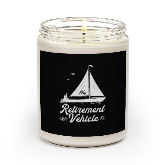 Retirement Vehicle Sailor Sailboat Scented Candles