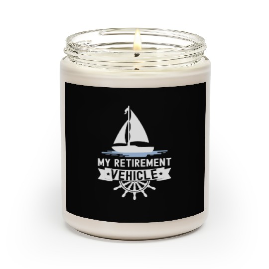 Retirement Vehicle Sailor Sailboat Scented Candles