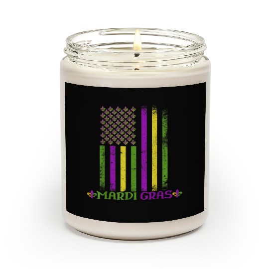 Mardi Gras US American flag Mardi Gras 2023 Scented Candles
