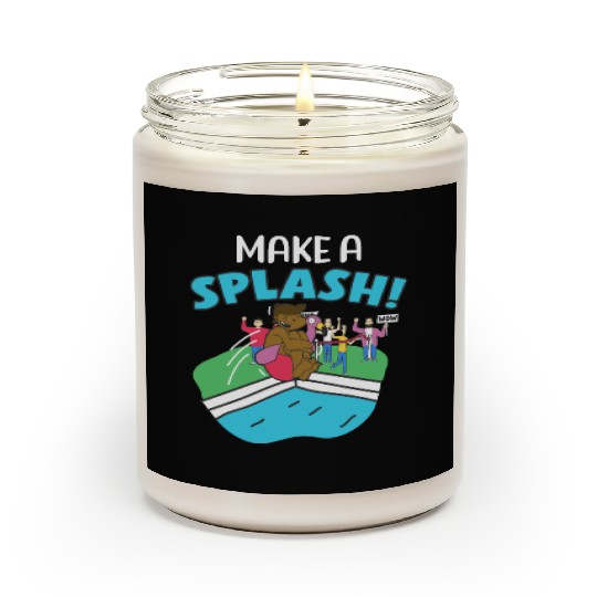Make A Splash Pool Dive Swimming Sports Swimmer Scented Candles