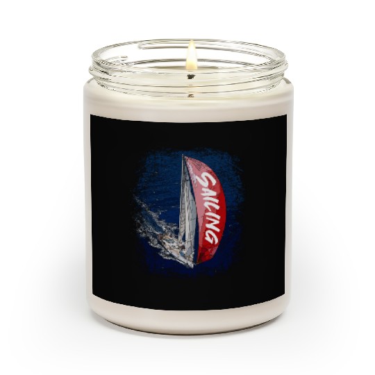 Sailing Red Spinaker Scented Candles