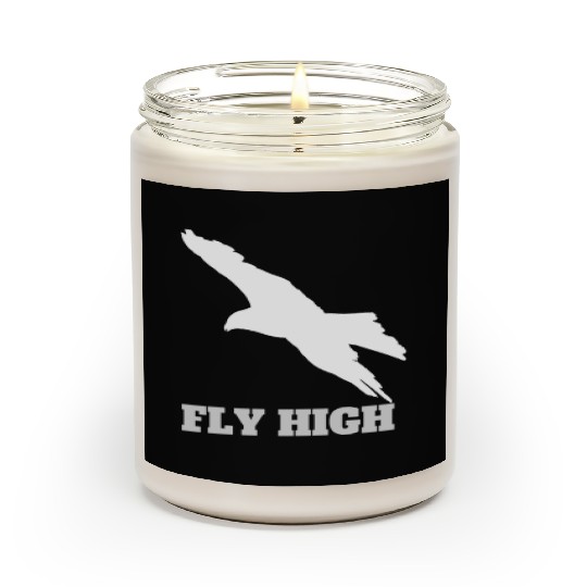 FLY High Grey Pop Art Eagle Scented Candles