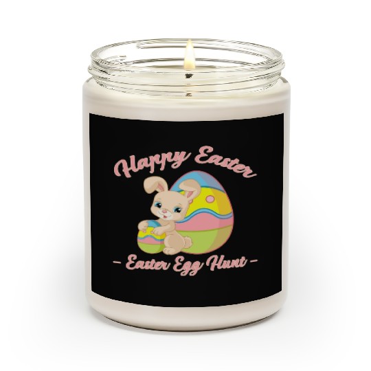 Happy Easter Egg Hunt Bunny Gift Scented Candles