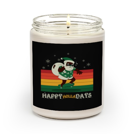 African American Santa Claus Scented Candles
