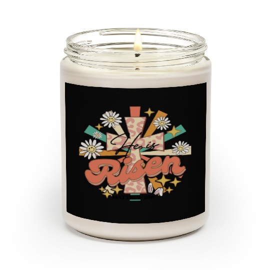He is risen Mathew 28:06 Scented Candles