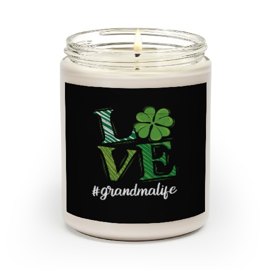 Love Grandma life St. Patrick's Day Grandma Scented Candles