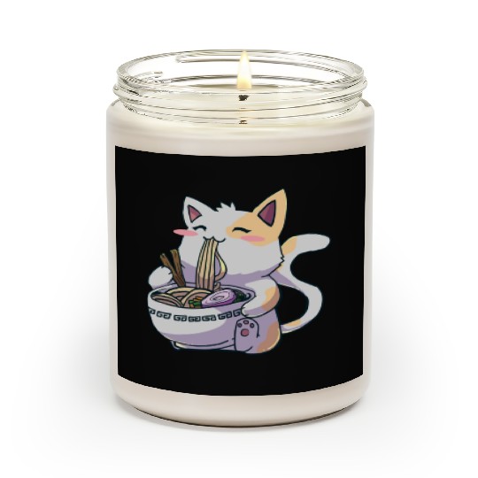 Ramen Cat Kawaii Anime Japanese Kawaii Neko Scented Candles