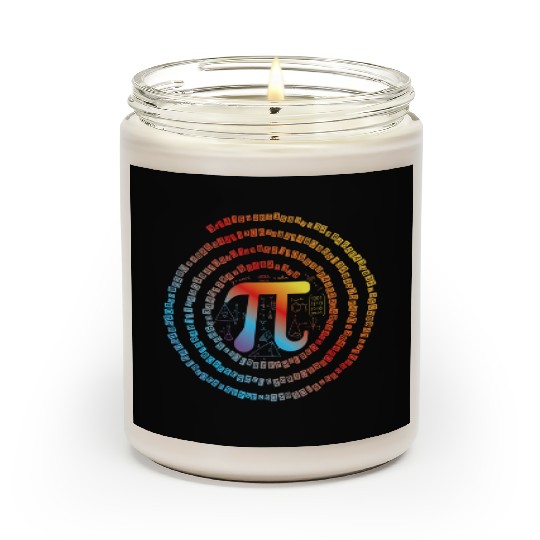 Funny Pi Day Color Numbers Scented Candles For Teachers Studen