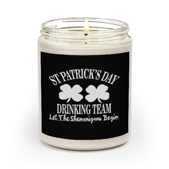 St Patrick Day Drinking Team Let The Shenanigan Scented Candles