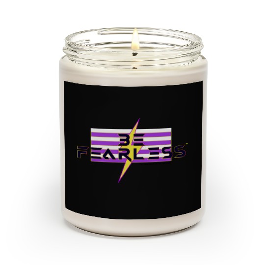 Be Fearless Flag w/Bolt (white text) Scented Candles