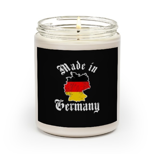 Made In Germany Flag Born In Germany German Deutsc Scented Candles