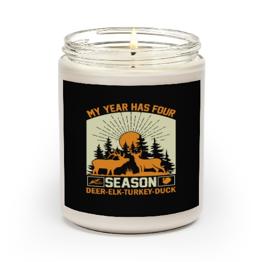 My Year Has For Season Deer Elk Turkey Duck Scented Candles