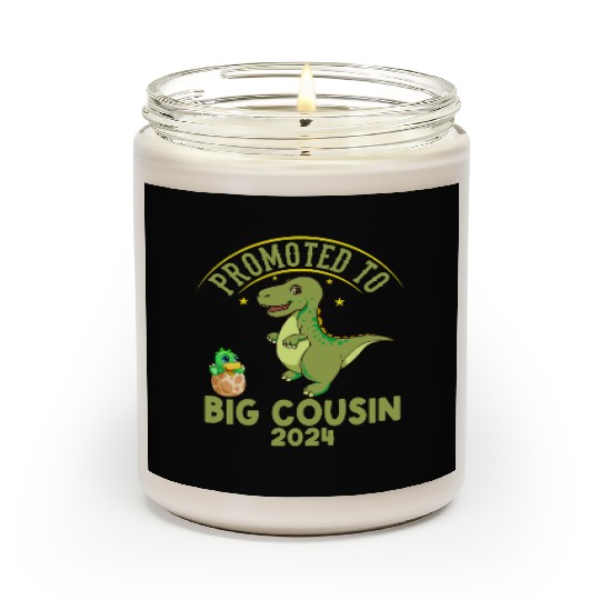 Promoted To Big Cousin Est 2024 , Funny Cousins Scented Candles