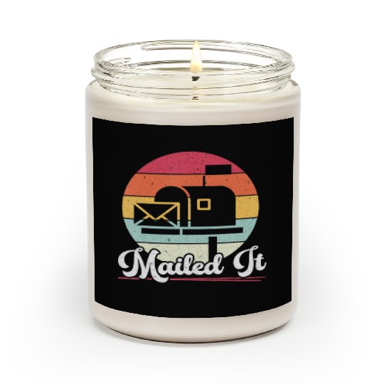 Mailed It Postal Worker Mailman Delivery Mail Esco Scented Candles