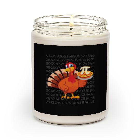 Turkey PI Day Design for all Teachers and Students Scented Candles