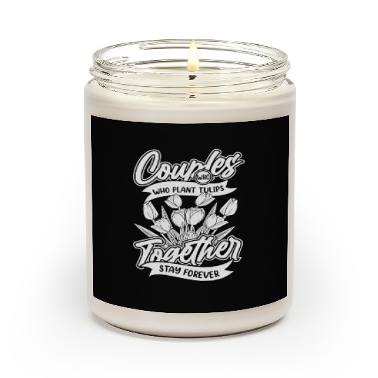 Tulip Gardening Couple Scented Candles