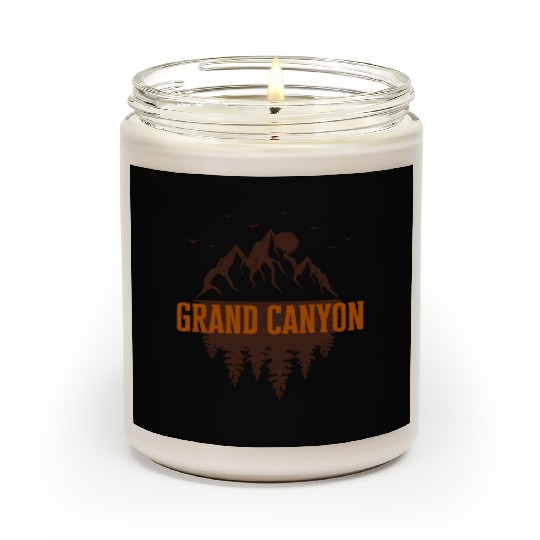 grand canyon retro mountain Scented Candles