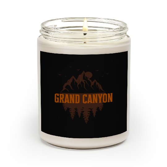 grand canyon retro mountain Scented Candles