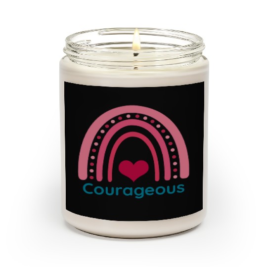 Courageous Viva Magenta Boho Rainbow Scented Candles