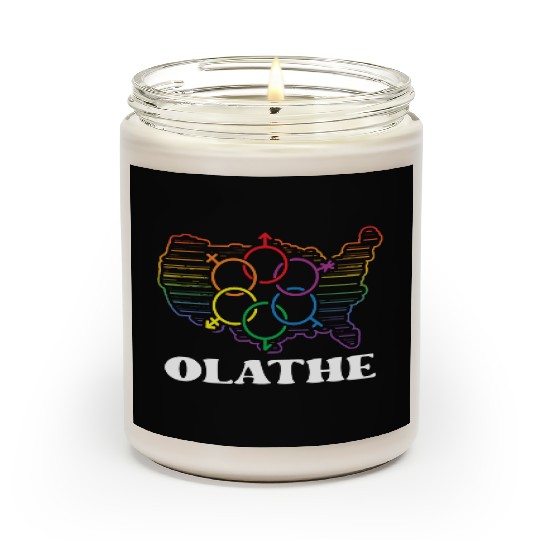 Olathe Pride Month Pride Flag LGBT Community LGBTQ Scented Candles