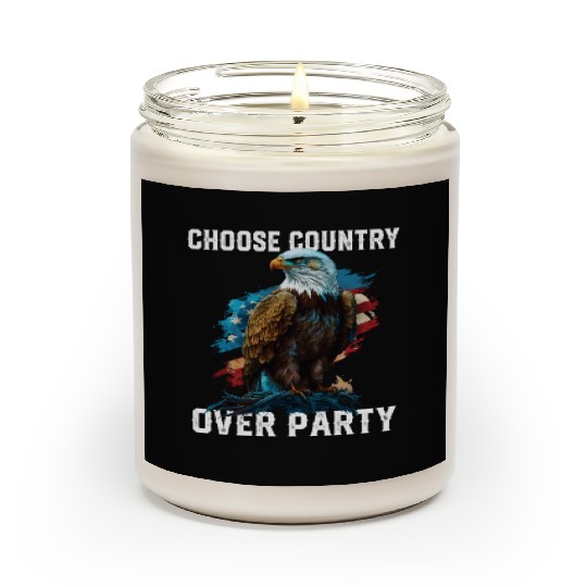 Choose Country Over Party Patriotic Patriotism Scented Candles