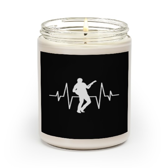 guitar player heartbeat Scented Candles