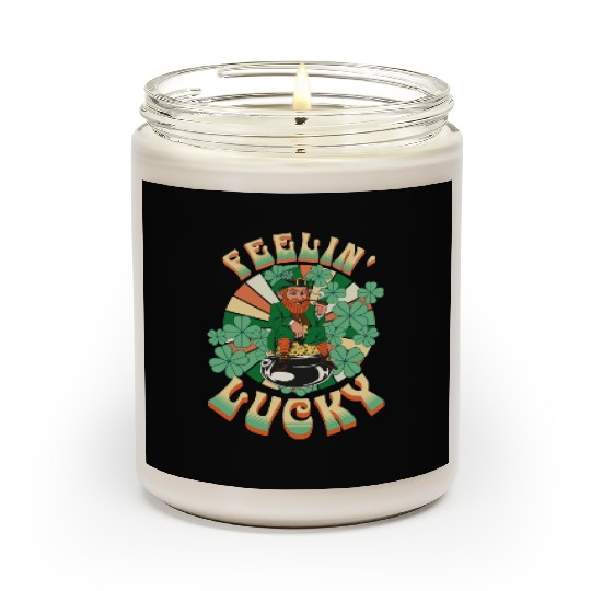 Feeling Lucky Groovie Leprachaun St. Patricks Day Scented Candles
