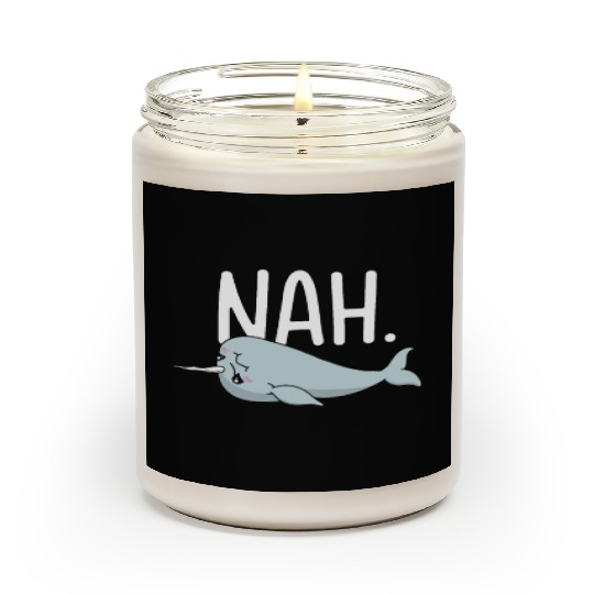 Procrastinating Narwhal Lover Aquatic Animals Scented Candles